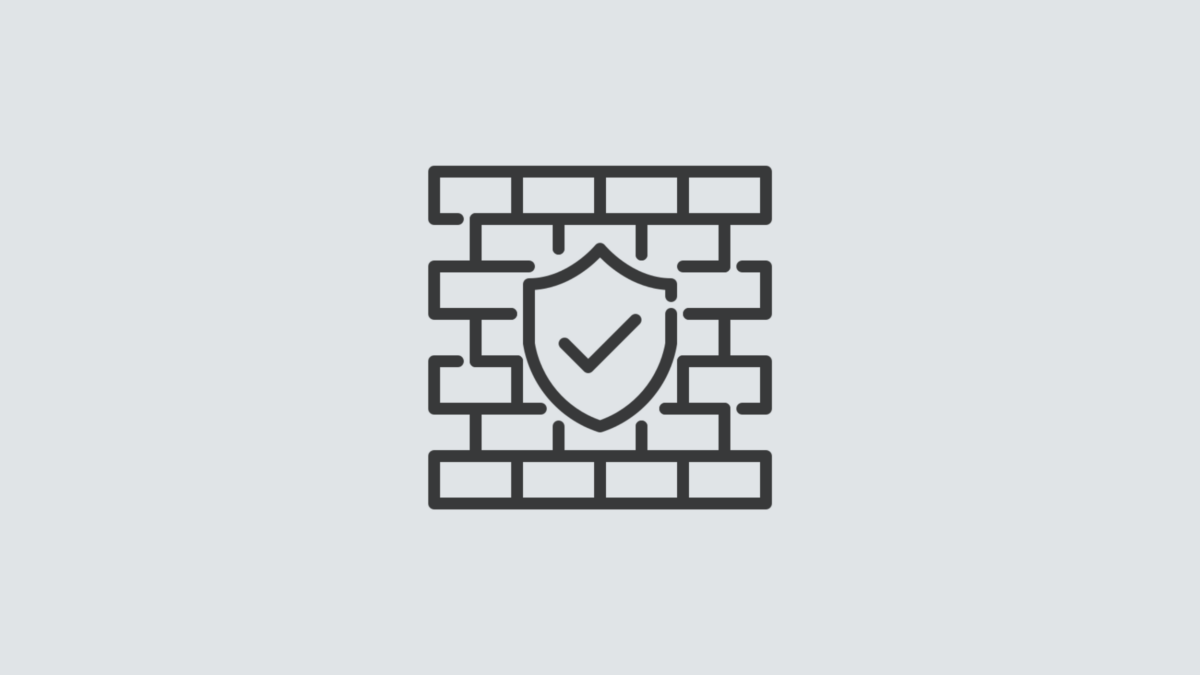 Banner image showing an icon representing a firewall