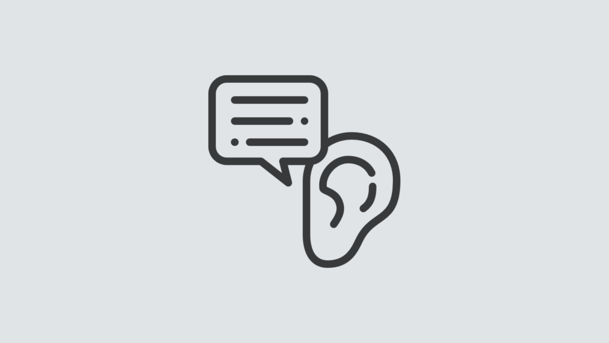 Banner image showing an icon representing a listener